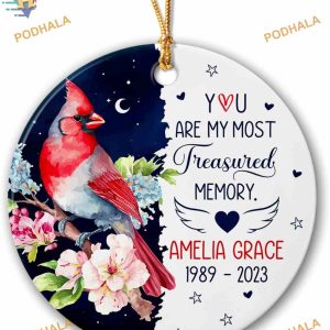 Treasured Memory 2023 Ornament, Personalized Family Memorial Decor