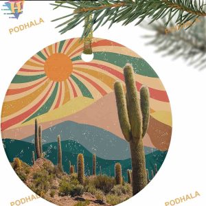 Tropical Cactus 2023 Ornaments, Family Christmas Ornaments Unique Design