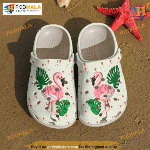 Tropical Flamingo Palm Leaves Crocs, Creative Xmas Gift Ideas