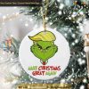 Trump Grinch Face Ornament, Funny 2023 Grinch Christmas Tree Decor