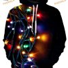 Turn Me On Light-Up Christmas 3D Hoodie, Creative Christmas Gifts