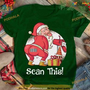Twerking Santa Scan Code Shirt, Innovative Funny Christmas Gift Ideas
