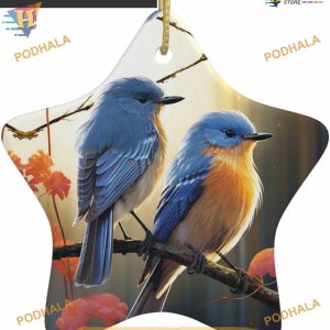 Two Birds Print 2023 Ornament, Funny Christmas Ornaments