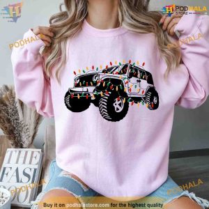 US Offroad 4WD Shirt Forest Theme Christmas Crewneck Trending Gifts 2