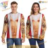 Ugly Chest Hair Xmas Sweatshirt 3D Hoodie, Funny Christmas Gift Ideas