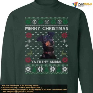 Ugly Christmas Animal Sweatshirt Customized Funny Xmas Gifts for Pet Owners 2