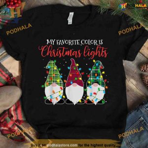 Ugly Christmas Lights Gnomes Shirt, Family Funny Christmas Shirt