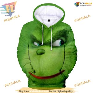 Unisex Green Fur Grinch Hoodie, Hilarious Creative Christmas Gifts