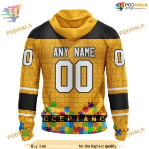 Unisex Specialized NHL Boston Bruins Hoodie 3D Autism Awareness Hockey Merch 2