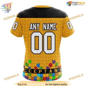 Unisex Specialized NHL Boston Bruins Hoodie 3D Autism Awareness Hockey Merch 4