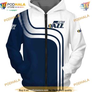 Utah Jazz Zipper Hoodie Affordable Basketball Sweatshirt for Fans 1