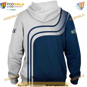 Utah Jazz Zipper Hoodie Affordable Basketball Sweatshirt for Fans 3