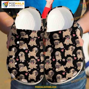 Valentine's Pug Puppies Hearts Design, Perfect Gift for Pug Parents