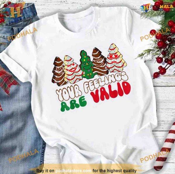 Valid Feelings Christmas Tree and Cookies Shirt, Family Christmas Shirt Ideas