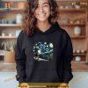 Van Gogh Starry Night Santa Christmas Winter Snowy Night Shirt Hoodie