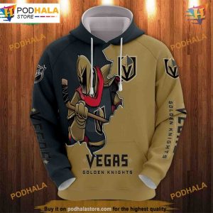 Vegas Golden Knights 3D Hoodies Cartoon Graphic Sweatshirt for Fans 1