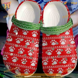 Vet Tech Christmas Paws Crocs, Creative Xmas Gifts for Animal Caregivers