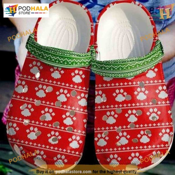 Vet Tech Christmas Paws Crocs, Vet Tech Lovers Christmas