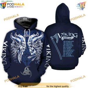Viking 3D AOP Hoodie All Over Print Trending Apparel 1