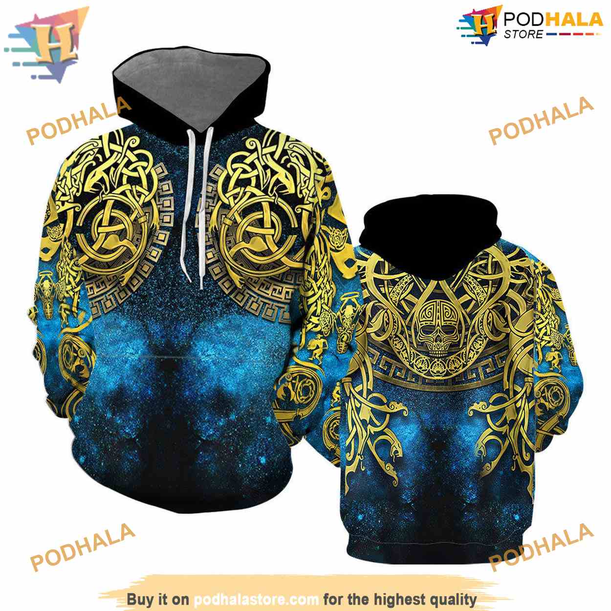 Viking Celtic Knot Tattoo All Over Printed 3D Hoodie Sweatshirt Viking Celtic Knot Tattoo All Over Printed 3D Hoodie Sweatshirt