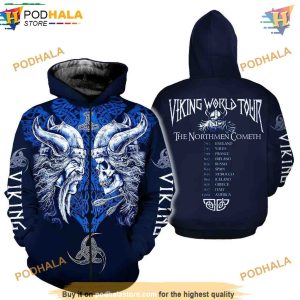 Viking Word Tour 3D Printed Hoodie All Over Clothes Unique Gifts 2