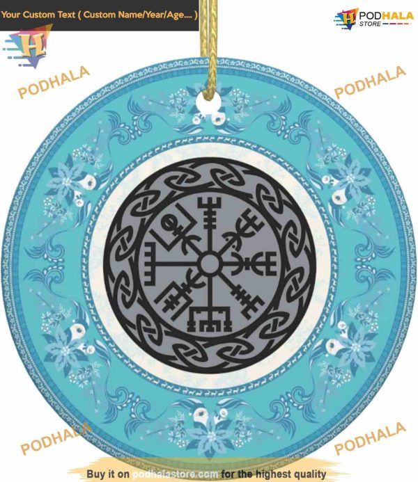 Vikings Futhark Compass 2023 Ornament, Family Tree Decoration