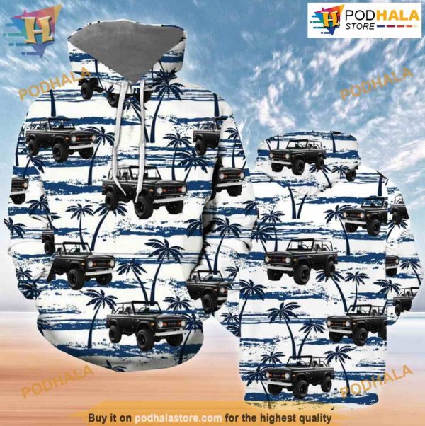 Vintage Car All Over Printed 3D Hoodie Sweatshirt