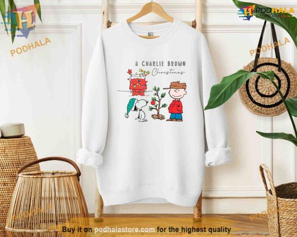 Vintage Charlie Brown & Snoopy Fall to Winter Sweatshirt, Funny Xmas Gift