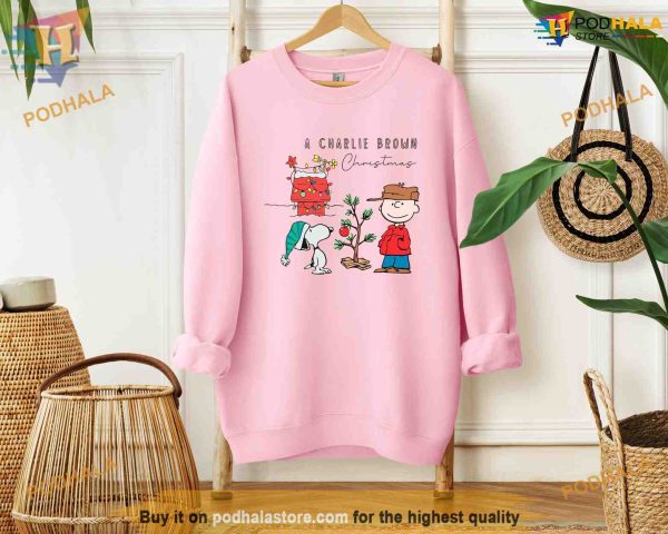 Vintage Charlie Brown & Snoopy Fall to Winter Sweatshirt, Funny Xmas Gift