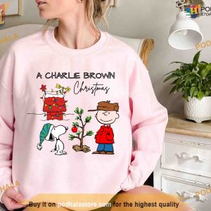 Vintage Charlie Snoopy Cartoon Dog Christmas Sweatshirt Xmas Gift 2