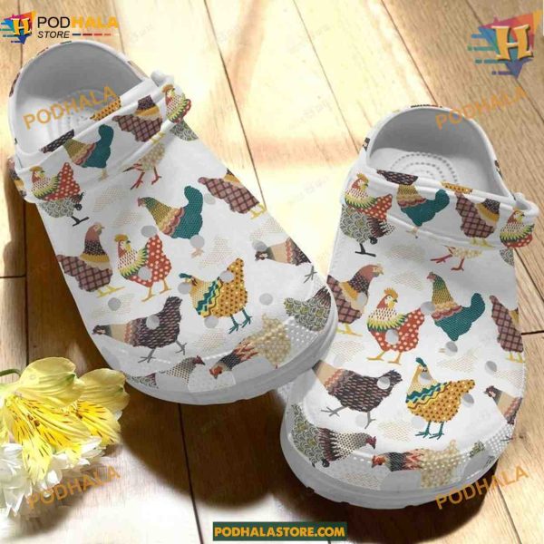 Vintage Chicken Ladies Crocs, Classic Trending Gift Clogs