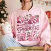 Vintage Disney Princess Pink Xmas Shirt, Family Christmas Shirt Ideas