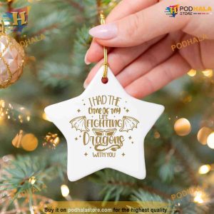 Vintage Fourth Wing Ornament Bookish Christmas Ornaments Xmas Gifts 2