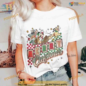 Vintage Mickey Festive Tee, Best Family Christmas Gifts, Disney Party 2023