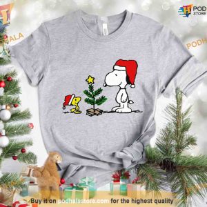 Vintage Woodstock & Snoopy Classic Christmas Shirt, Humorous Xmas Gift