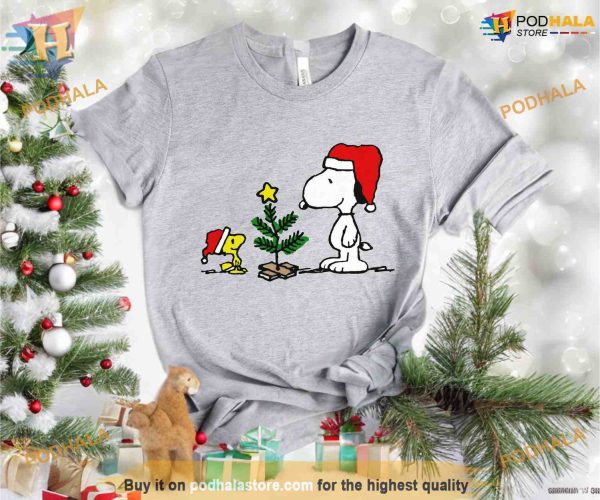 Vintage Woodstock & Snoopy Classic Christmas Shirt, Humorous Xmas Gift