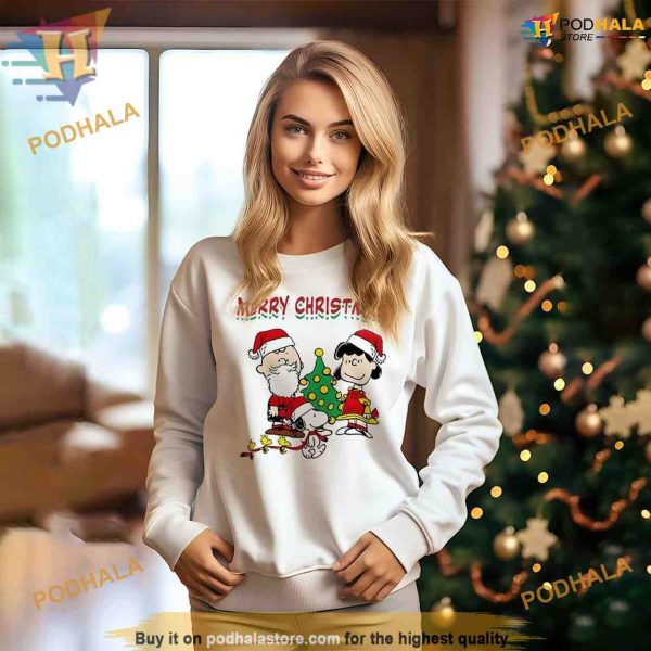 Violet Christmas with Peanuts Snoopy & Charlie’s 90s Hoodie Shirt Sweatshirt, Xmas Gift