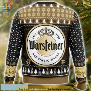 Warsteiner 3D Ugly Christmas Sweater For Beer Lovers Xmas Gifts 2