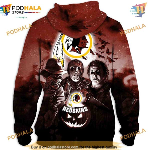 Washington Football Team 3D Hoodie Halloween Horror night
