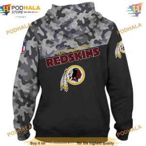 Washington Redskins Military 3D Hoodies Sweatshirt Long Sleeve New Season 2