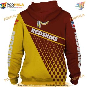 Washington Redskins Zip 3D Hoodie Sweatshirt gift for fan 2
