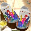 Watercolor Rooster Chicken Crocs, Artistic Classic Clogs for Adults