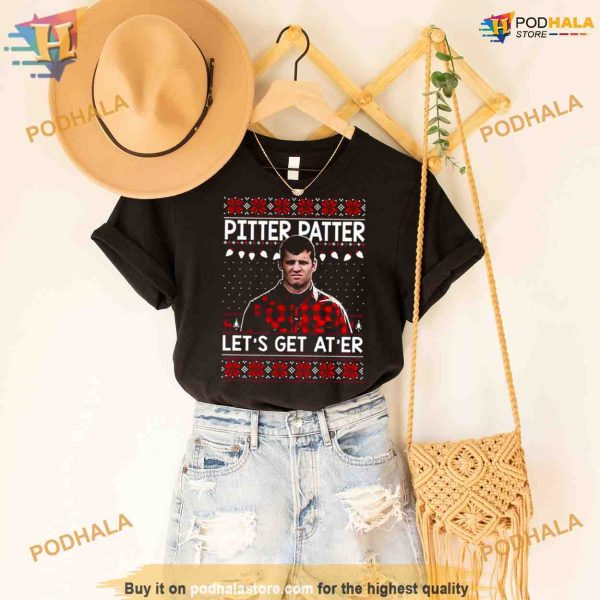 Wayne Letterkenny Pitter Patter Lets Get At Er Funny Ugly Christmas Shirt For Women Men