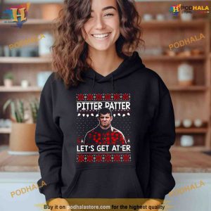 Wayne Letterkenny Pitter Patter Lets Get At Er Funny Ugly Christmas Shirt For Women Men 2