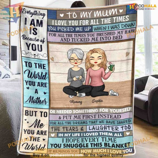 We Love You From All The Times Custom Christmas Blanket of Warmth