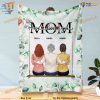 We Love You - Mom Personalized Fleece Blanket Mother's Day