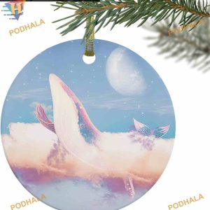 Whale Fantasy Sky 2023 Ornament, Family Tree Decoration