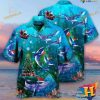 Whales Sea Christmas Hawaiian Shirt, Mens Christmas Hawaiian Shirt