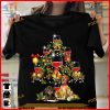 Wine & Dachshund Xmas Tree Shirt, For Wine Lovers' Funny Xmas Gifts