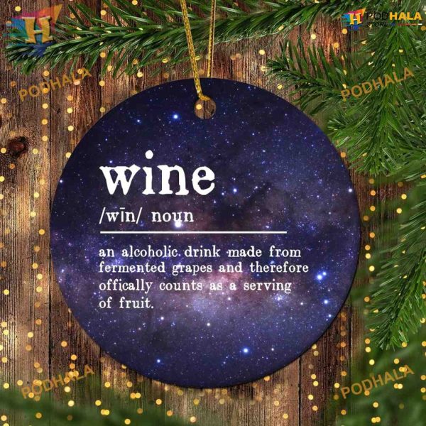 Wine Definition 2023 Personalized Family Christmas Ornaments, Tree Decor